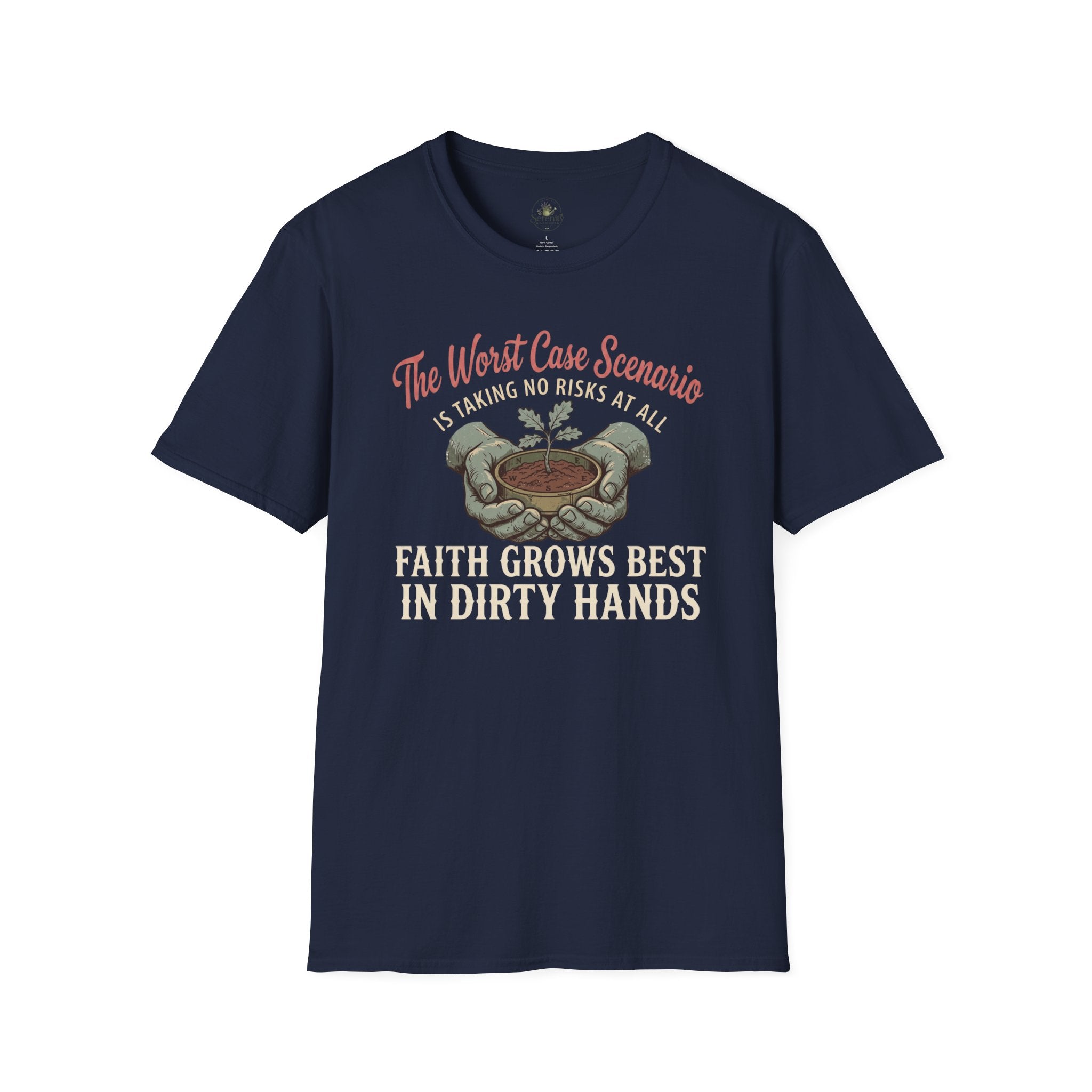Faith Grows Best in Dirty Hands T-Shirt