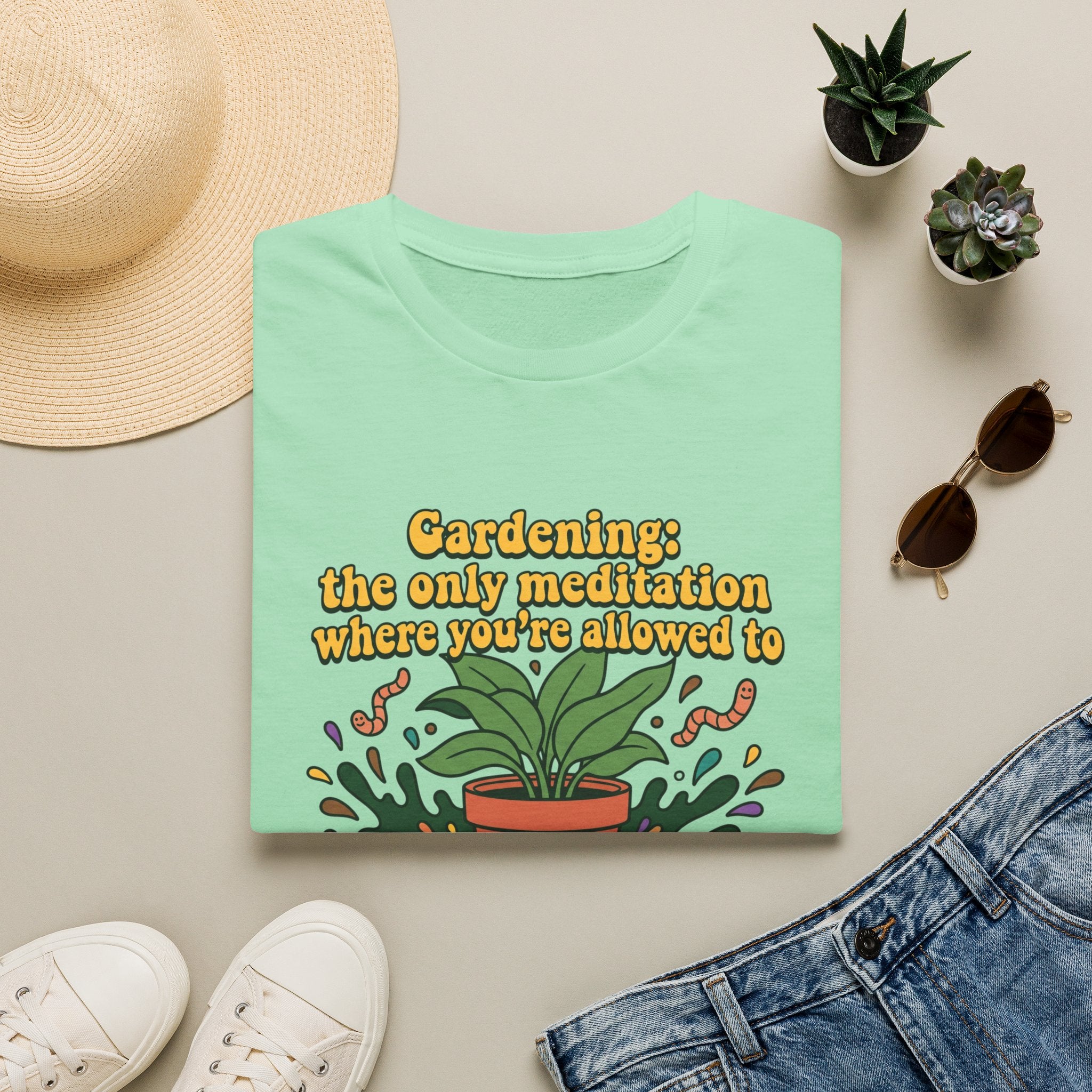 Gardening Meditation T-Shirt