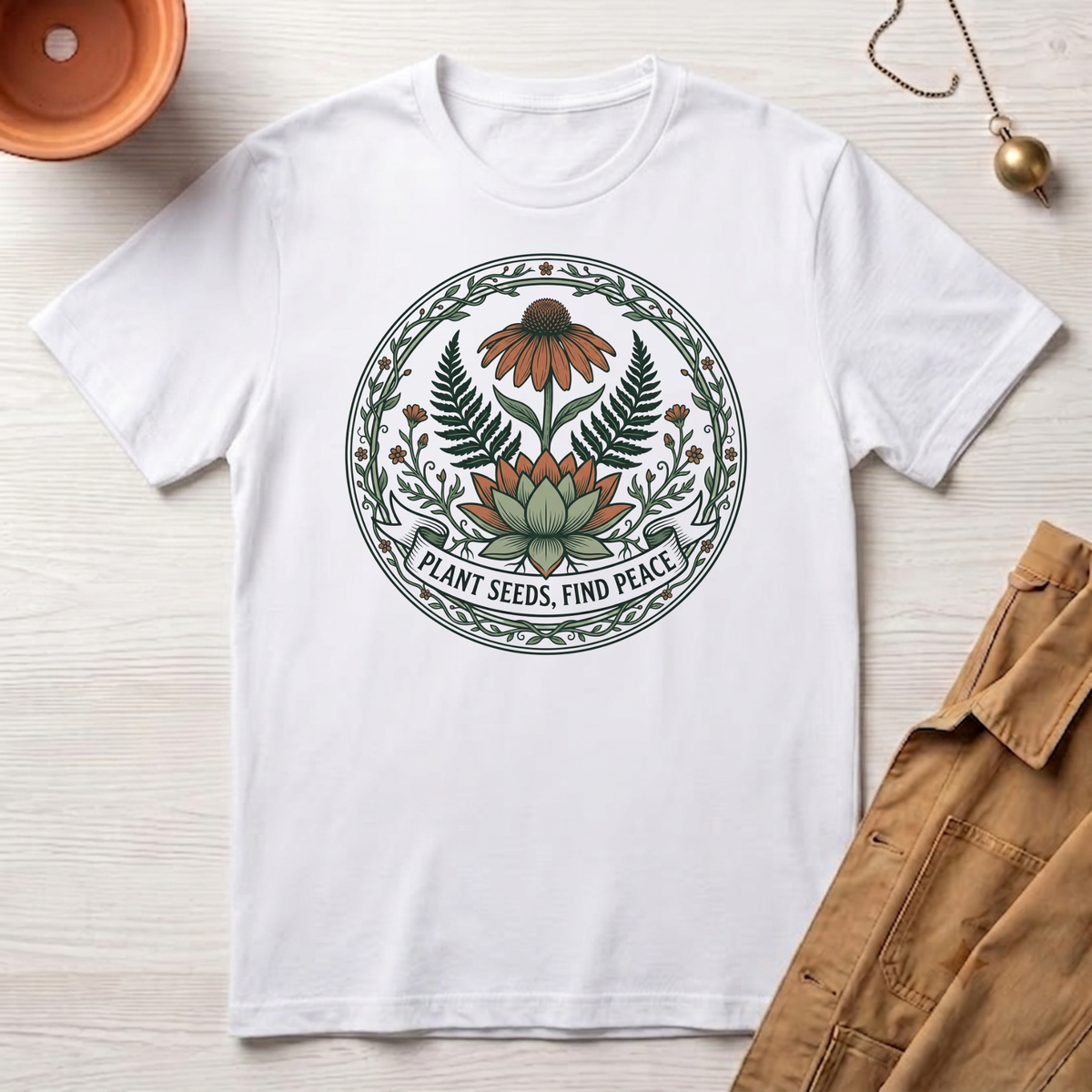 Plant Seeds Find Peace T-Shirt